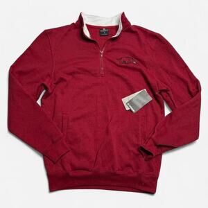 University of Arkansas Razorbacks Quarter Zip Pullover Sweatshirt NWT Men’s S